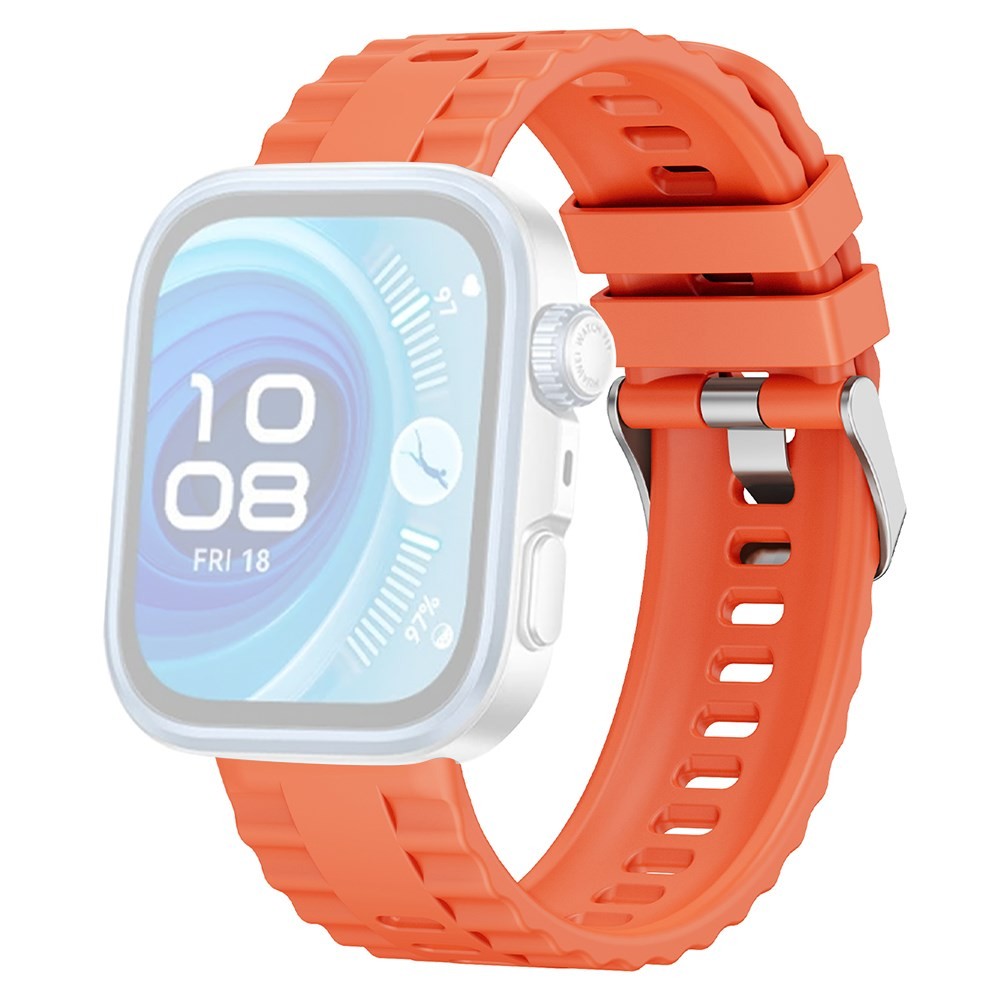 Huawei Watch Fit 3/ Fit 4/ Fit 4 Pro KALEBOL Λουράκι Σιλικόνης Orange