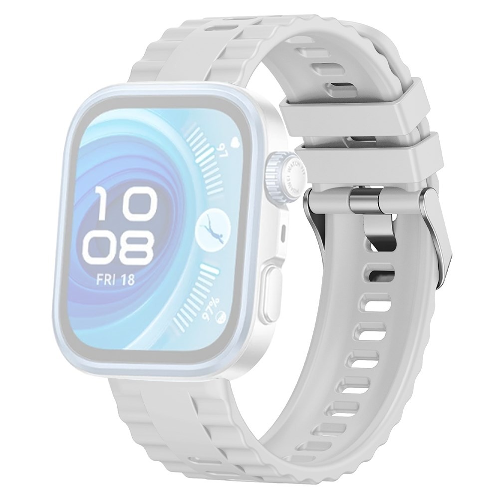 Huawei Watch Fit 3/ Fit 4/ Fit 4 Pro KALEBOL Λουράκι Σιλικόνης White