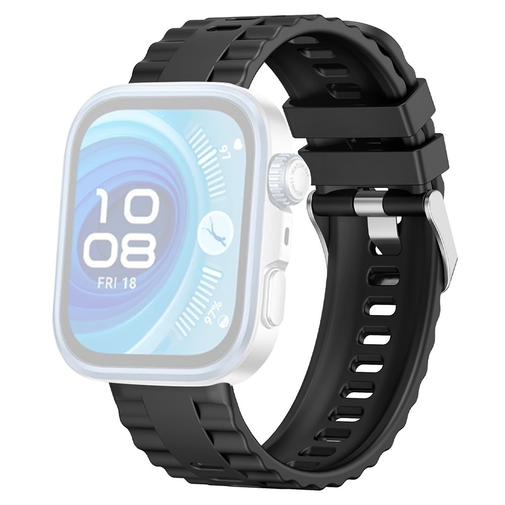 Huawei Watch Fit 3/ Fit 4/ Fit 4 Pro KALEBOL Λουράκι Σιλικόνης Black