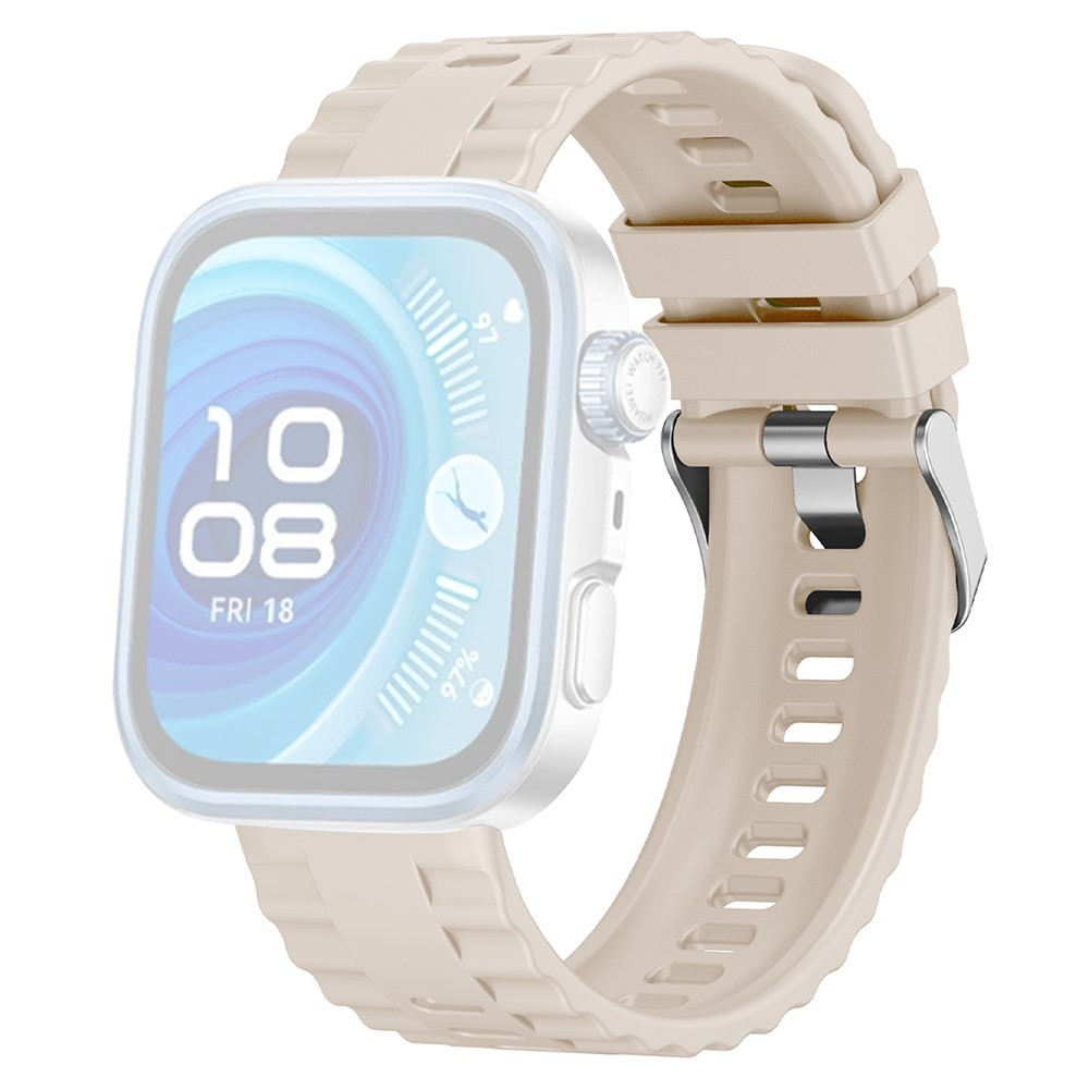 Huawei Watch Fit 3/ Fit 4/ Fit 4 Pro KALEBOL Λουράκι Σιλικόνης Beige