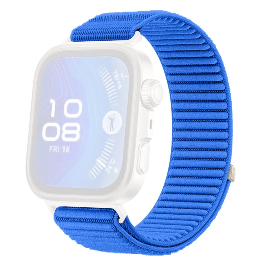 Huawei Watch Fit 3/ Fit 4/ Fit 4 Pro KALEBOL Λουράκι απο Nylon με Magic Tape Blue