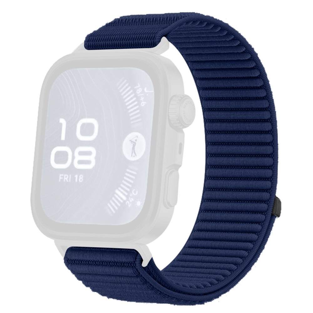 Huawei Watch Fit 3/ Fit 4/ Fit 4 Pro KALEBOL Λουράκι απο Nylon με Magic Tape Dark Blue