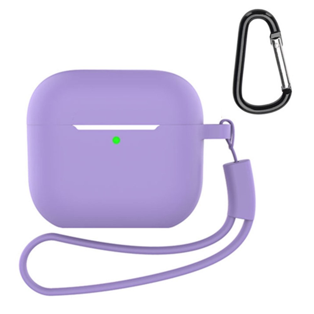 Apple AirPods 4 Θήκη Σιλικόνης με Λουράκι Purple