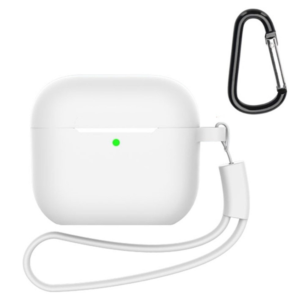 Apple AirPods 4 Θήκη Σιλικόνης με Λουράκι White