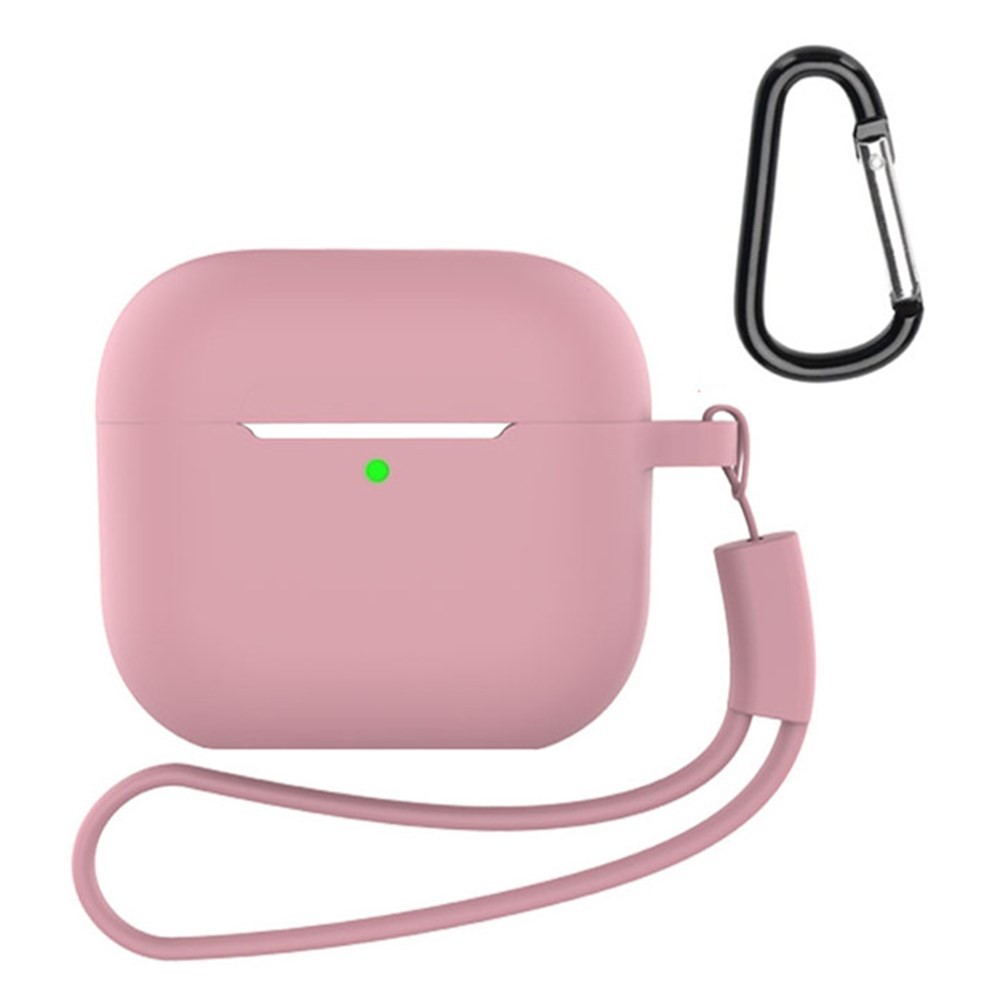 Apple AirPods 4 Θήκη Σιλικόνης με Λουράκι Pink