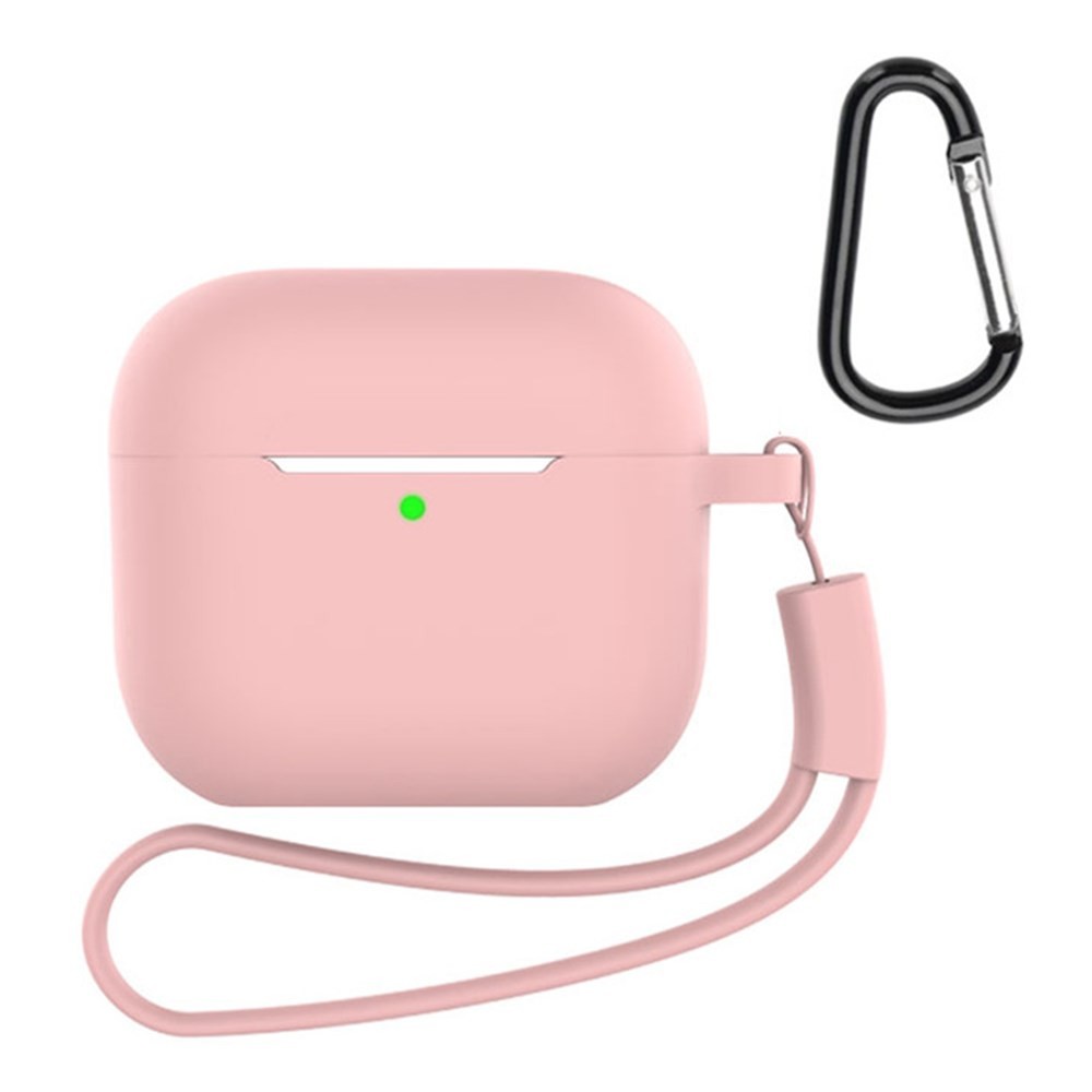 Apple AirPods 4 Θήκη Σιλικόνης με Λουράκι Light Pink