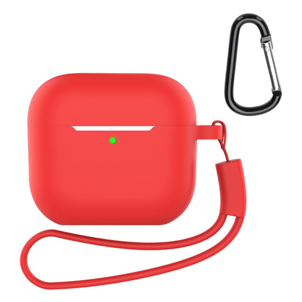 Apple AirPods 4 Θήκη Σιλικόνης με Λουράκι Red