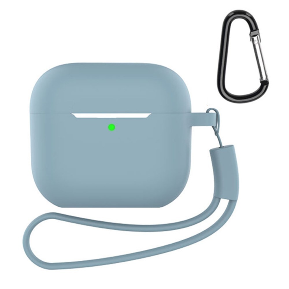 Apple AirPods 4 Θήκη Σιλικόνης με Λουράκι Denim Blue