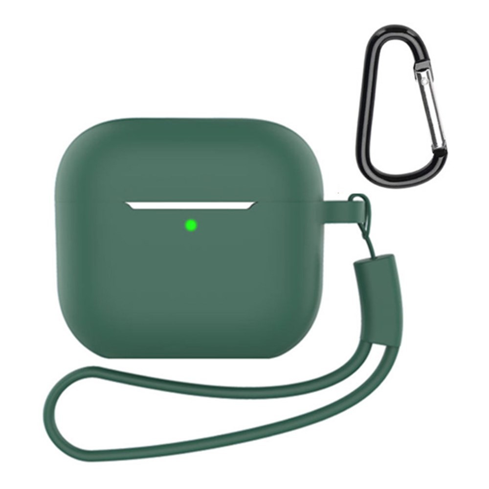 Apple AirPods 4 Θήκη Σιλικόνης με Λουράκι Pine Needle Green