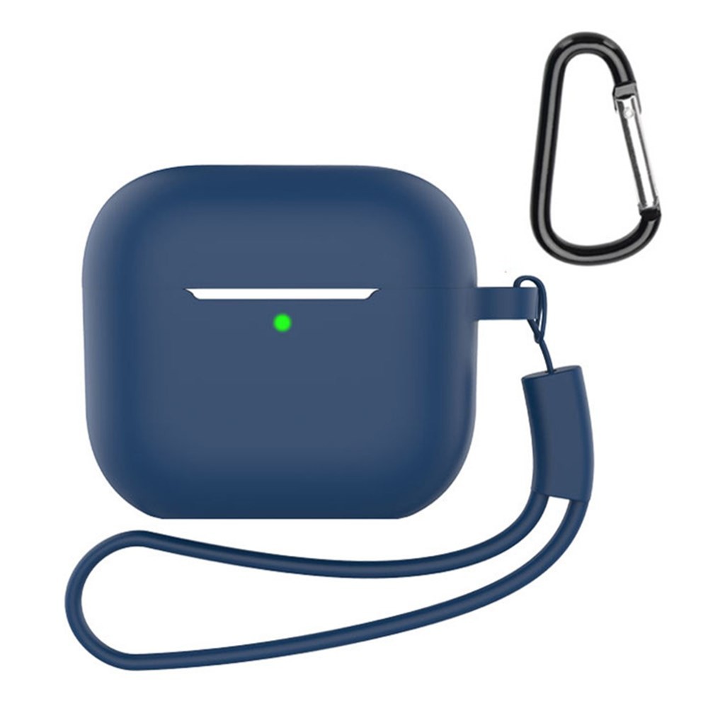 Apple AirPods 4 Θήκη Σιλικόνης με Λουράκι Midnight Blue