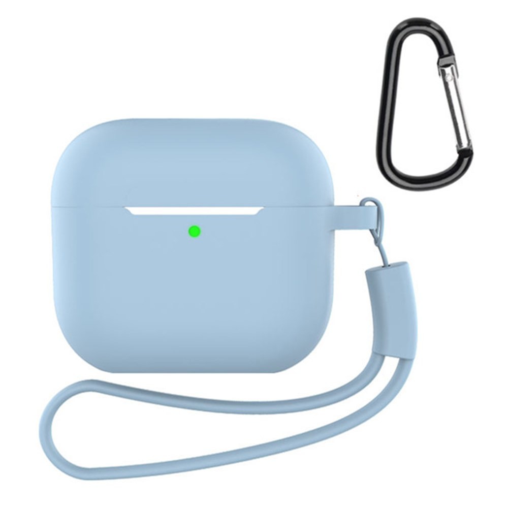 Apple AirPods 4 Θήκη Σιλικόνης με Λουράκι Light Blue