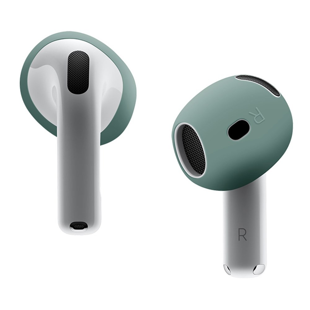 Apple AirPods 4 Καλύμματα Σιλικόνης Blackish Green