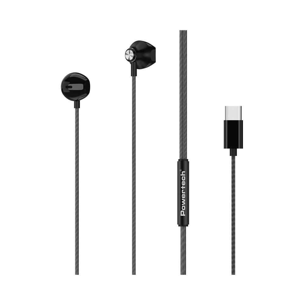 Powertech PT-1032 Ακουστικά Ψείρες Earbuds Black