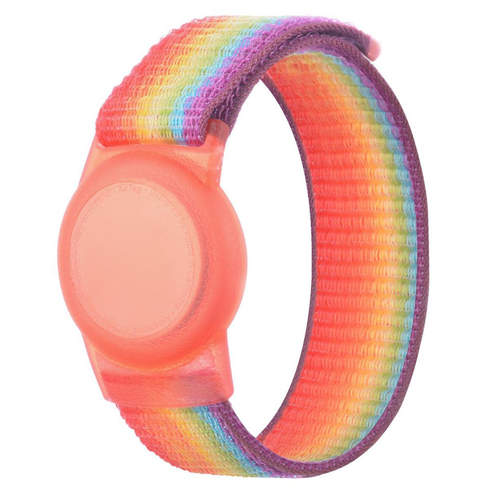 Apple AirTag Θήκη Καρπού Nylon Rainbow