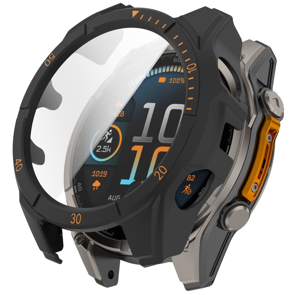 Garmin Fenix 8 Solar - 51mm Σκληρή Θήκη και Προστασία Οθόνης Black/Orange