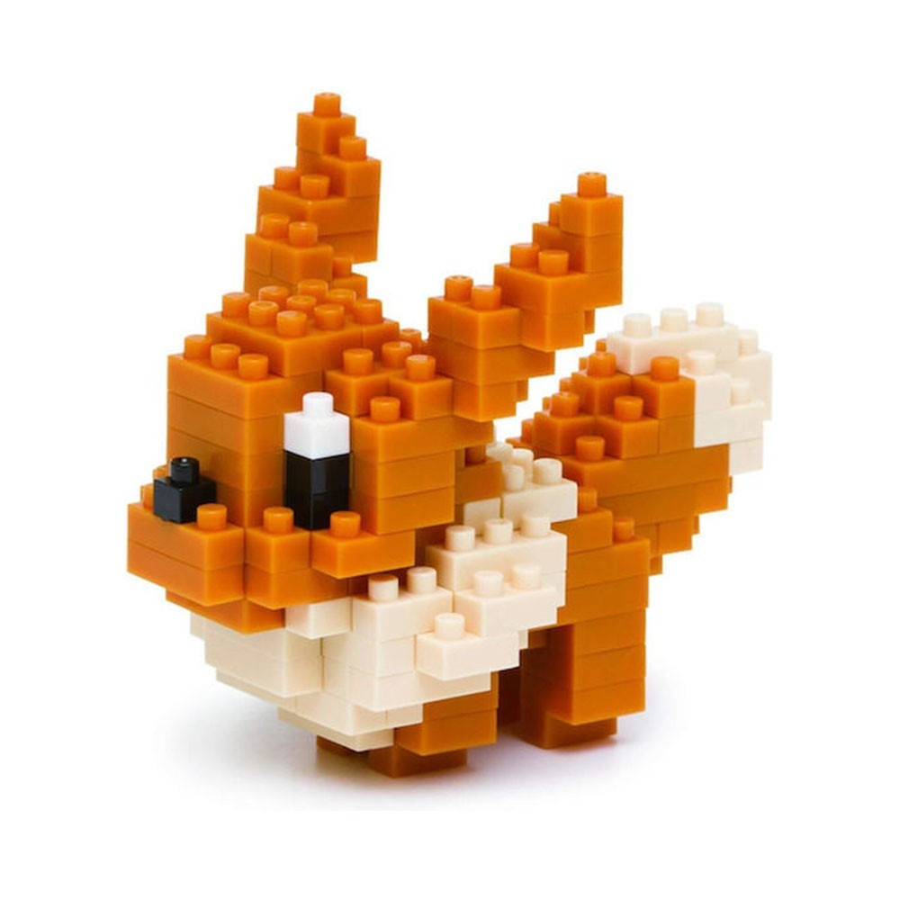 BANDAI NBPM005 Nanoblock Pokemon - Eevee Building Figure Orange