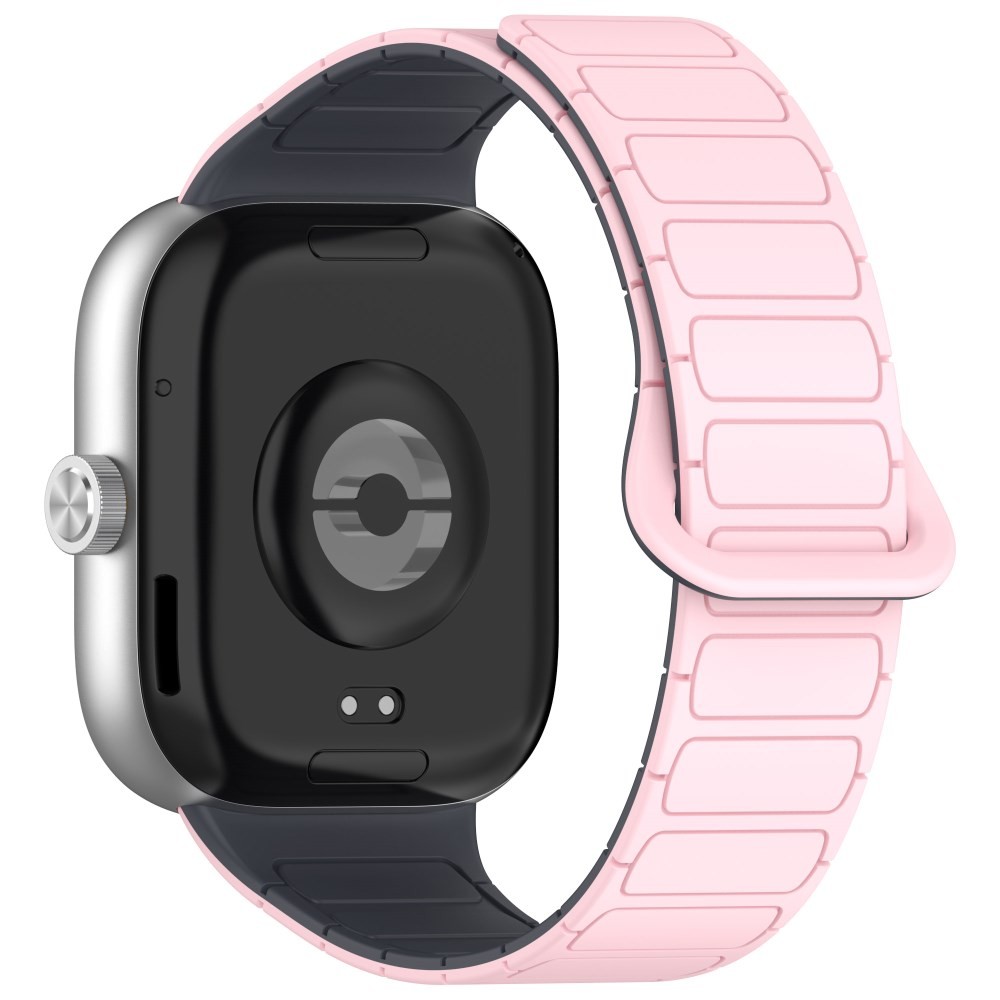 Xiaomi Redmi Watch 4/5/Smart Band 8 Pro/9 Pro Λουράκι Σιλικόνης Light Pink/Grey
