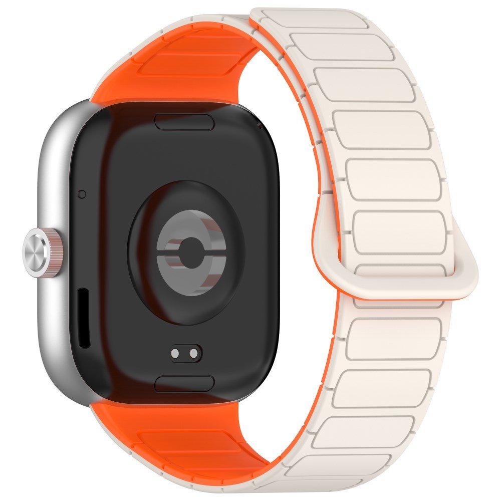 Xiaomi Redmi Watch 4/5/Smart Band 8 Pro/9 Pro Λουράκι Σιλικόνης Beige/Orange