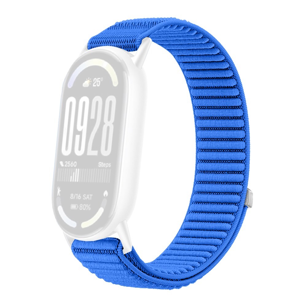 Xiaomi Smart Band 8/9/10 Λουράκι απο Nylon με Magic Tape Blue
