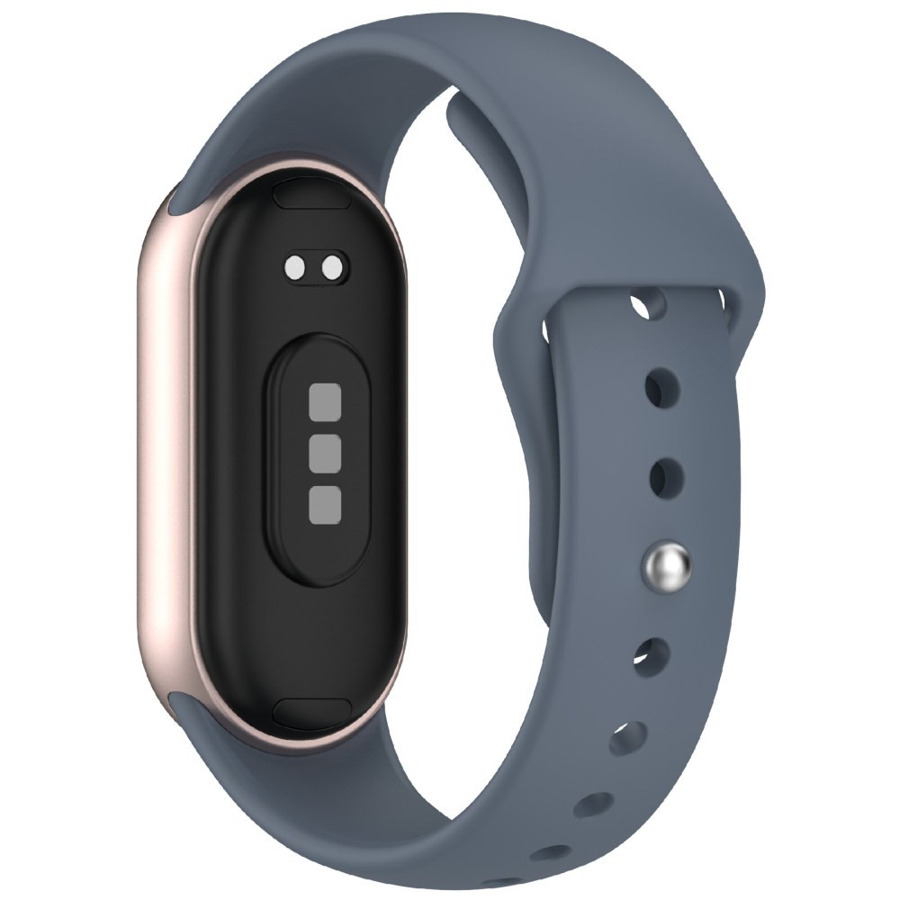 Xiaomi Smart Band 8/9/10 Λουράκι Σιλικόνης Με Snap Button Lavender Blue