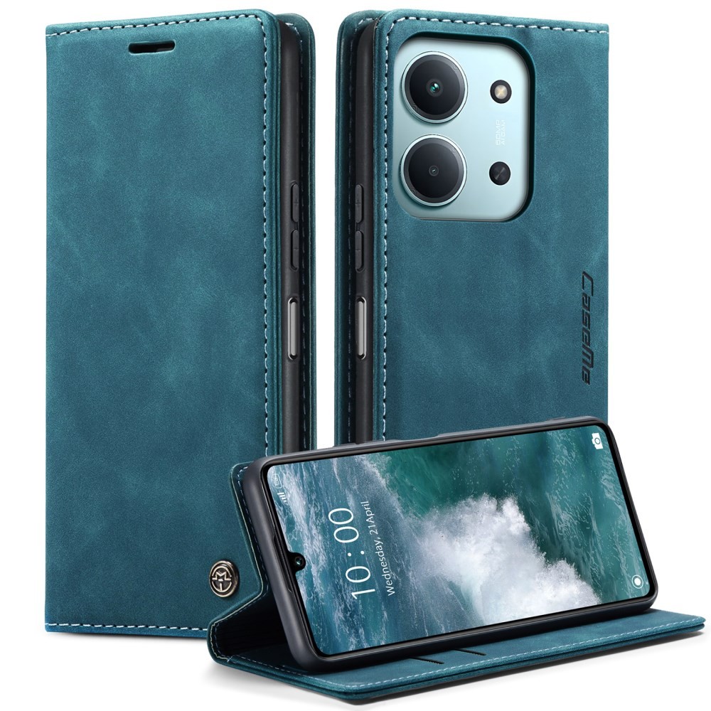 Xiaomi Redmi 15C 4G-5G / Poco C85 4G CaseMe 013 Retro Θήκη Βιβλίο Green Blue