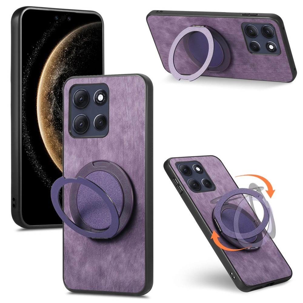 Motorola Moto G86 5G Brushed Magsafe Σκληρή Θήκη με Stand Purple