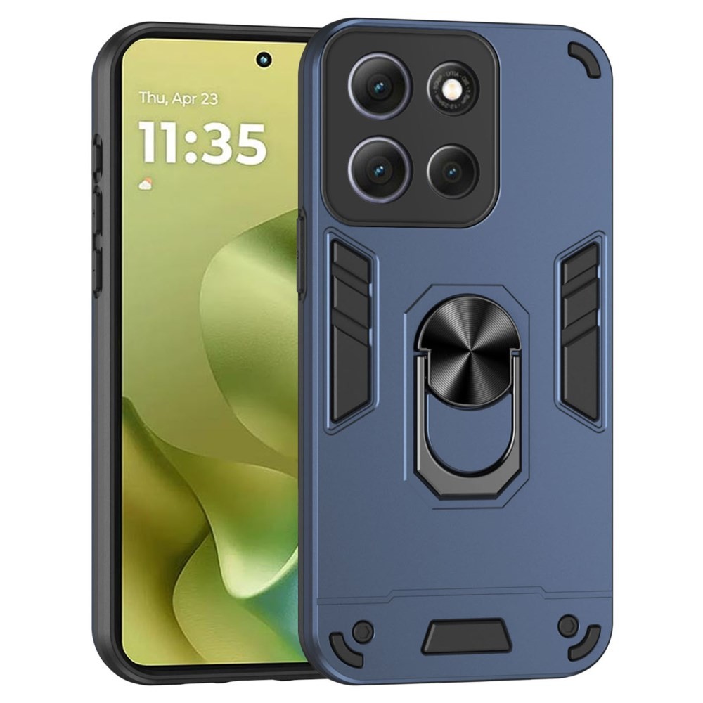 Motorola Moto G86 5G Armour Series Σκληρή Θήκη με Δαχτυλίδι Blue