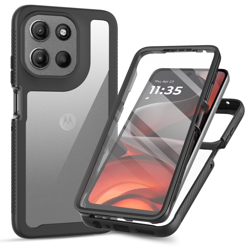Motorola Moto G86 5G 360 Degrees Coverage Σκληρή Θήκη Black