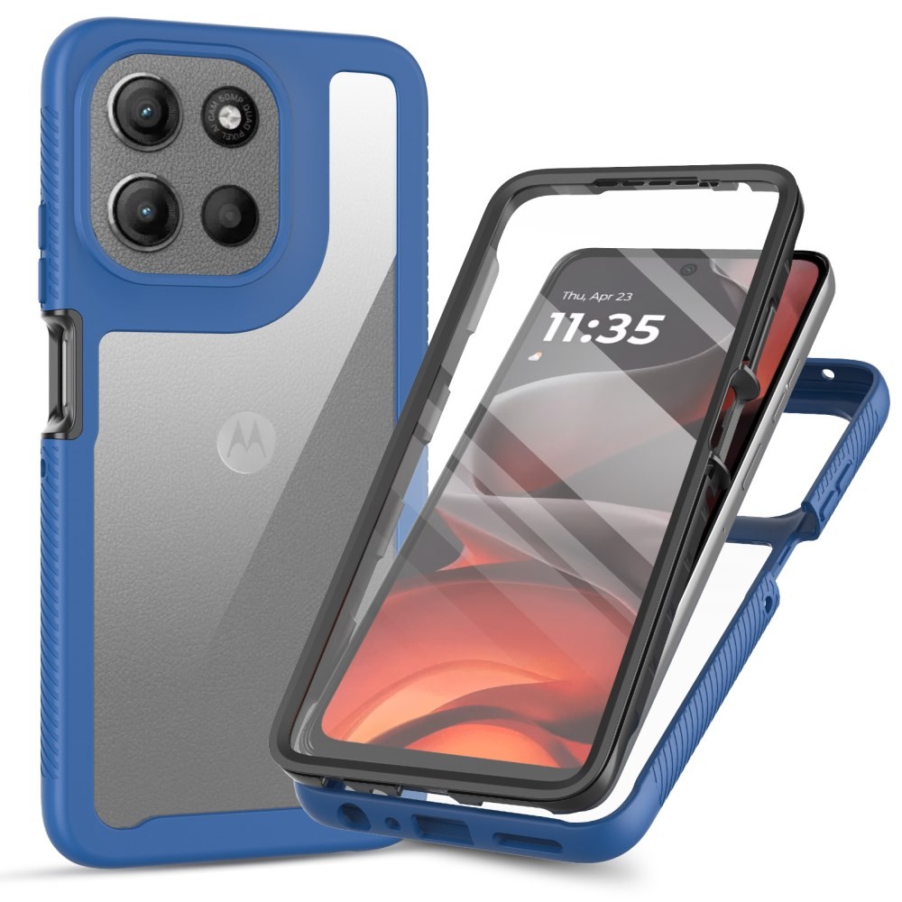 Motorola Moto G86 5G 360 Degrees Coverage Σκληρή Θήκη Blue