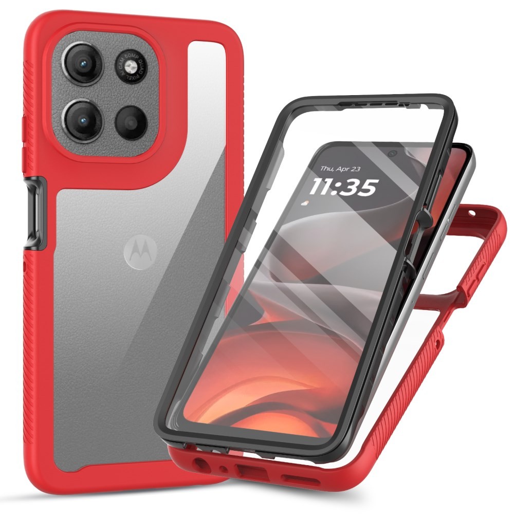Motorola Moto G86 5G 360 Degrees Coverage Σκληρή Θήκη Red
