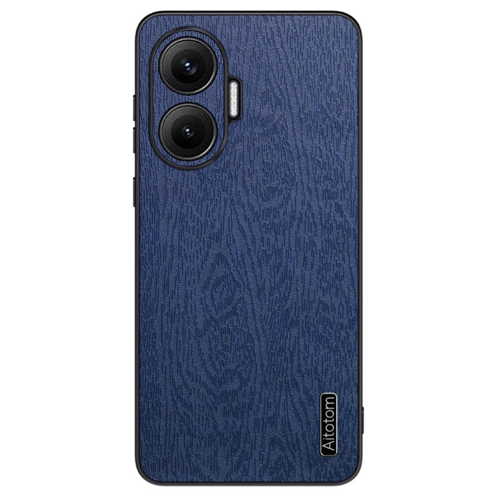 Xiaomi Poco F7 5G Wood Σκληρή Θήκη Blue