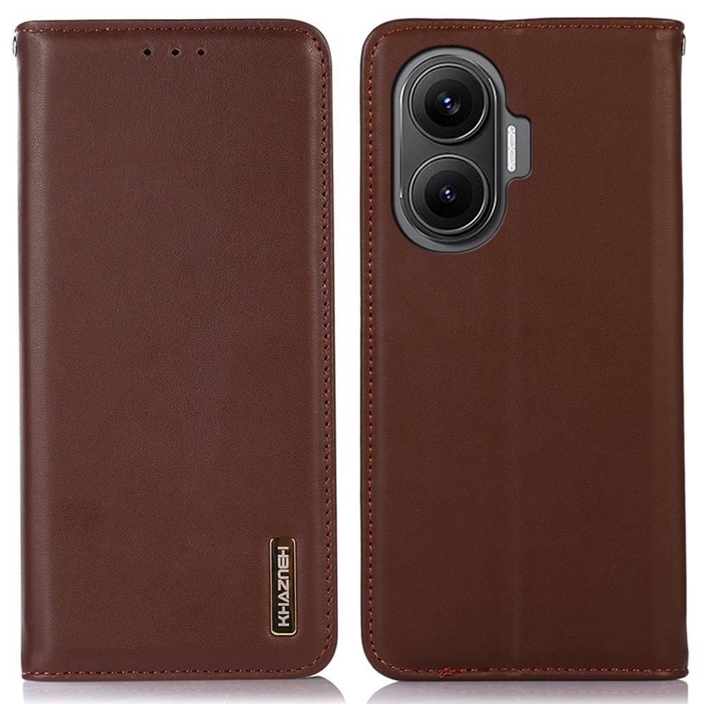 Xiaomi Poco F7 5G KHAZNEH Δερμάτινη Θήκη Βιβλίο Brown