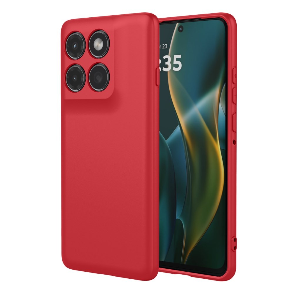 Motorola Edge 60 Pro 5G Smooth Θήκη Σιλικόνης Wine Red
