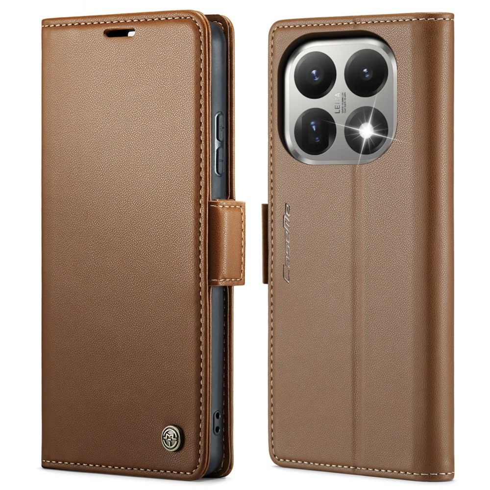 Xiaomi 15T 5G CaseMe 023 Luminus Θήκη Πορτοφόλι Brown