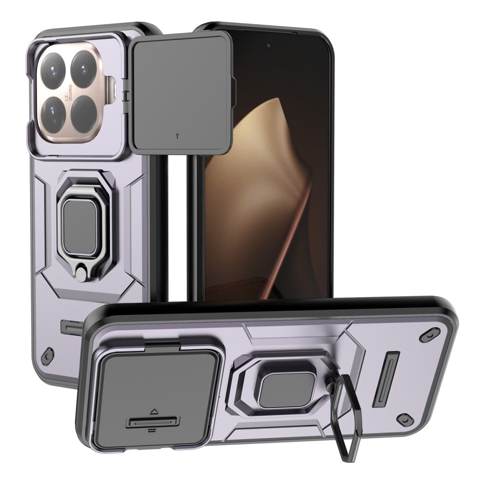 Xiaomi 15T Pro 5G Opening Camera Lid Σκληρή Θήκη με Δαχτυλίδι Purple