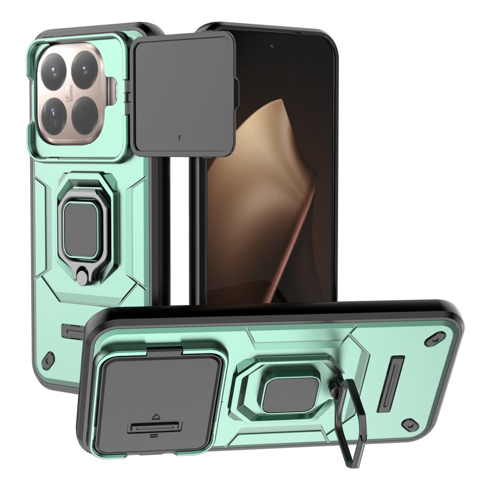 Xiaomi 15T Pro 5G Opening Camera Lid Σκληρή Θήκη με Δαχτυλίδι Green