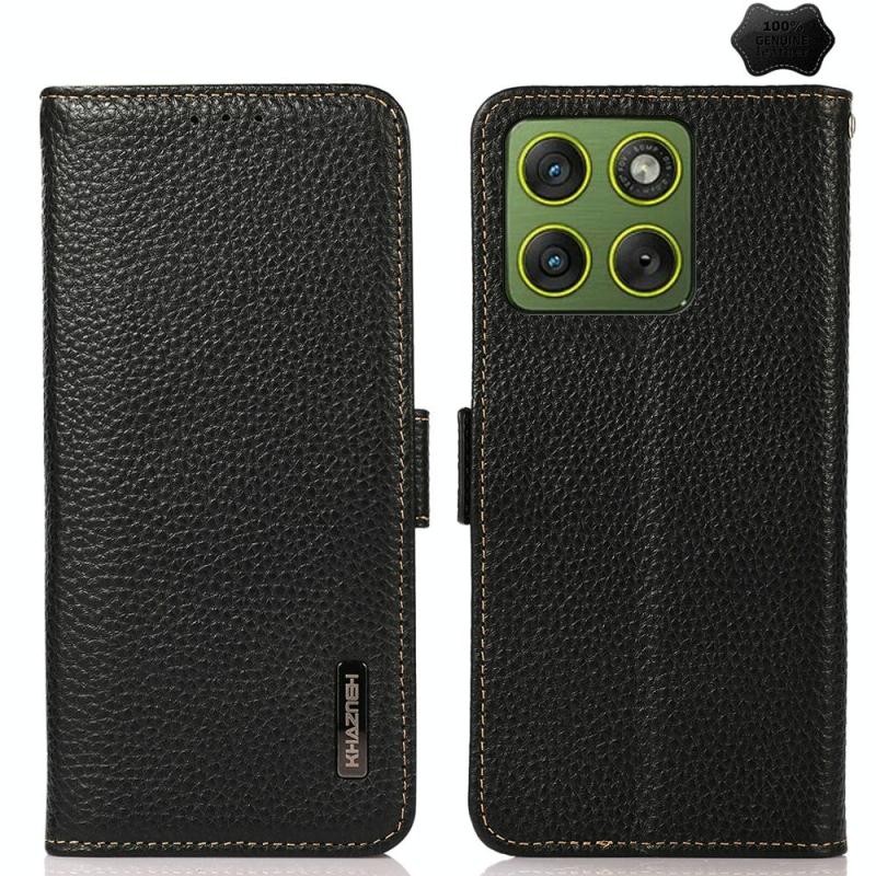 Motorola Edge 70 5G KHAZNEH Side-Magnetic Θήκη  Πορτοφόλι Black