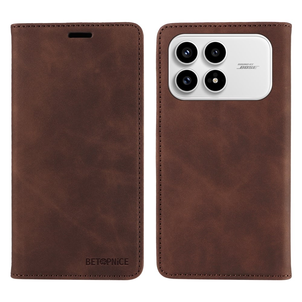 Xiaomi Poco F8 Pro 5G BETOPNICE 003 Θήκη Βιβλίο Brown