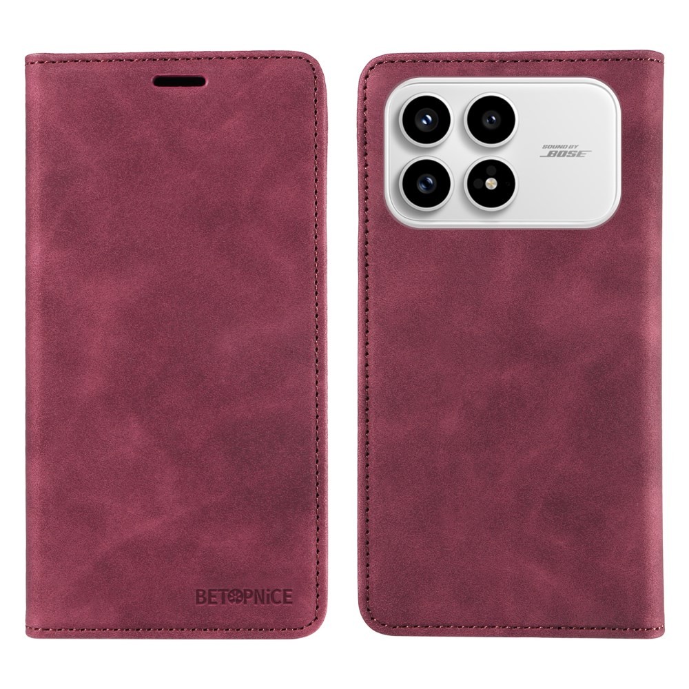 Xiaomi Poco F8 Pro 5G BETOPNICE 003 Θήκη Βιβλίο Wine Red