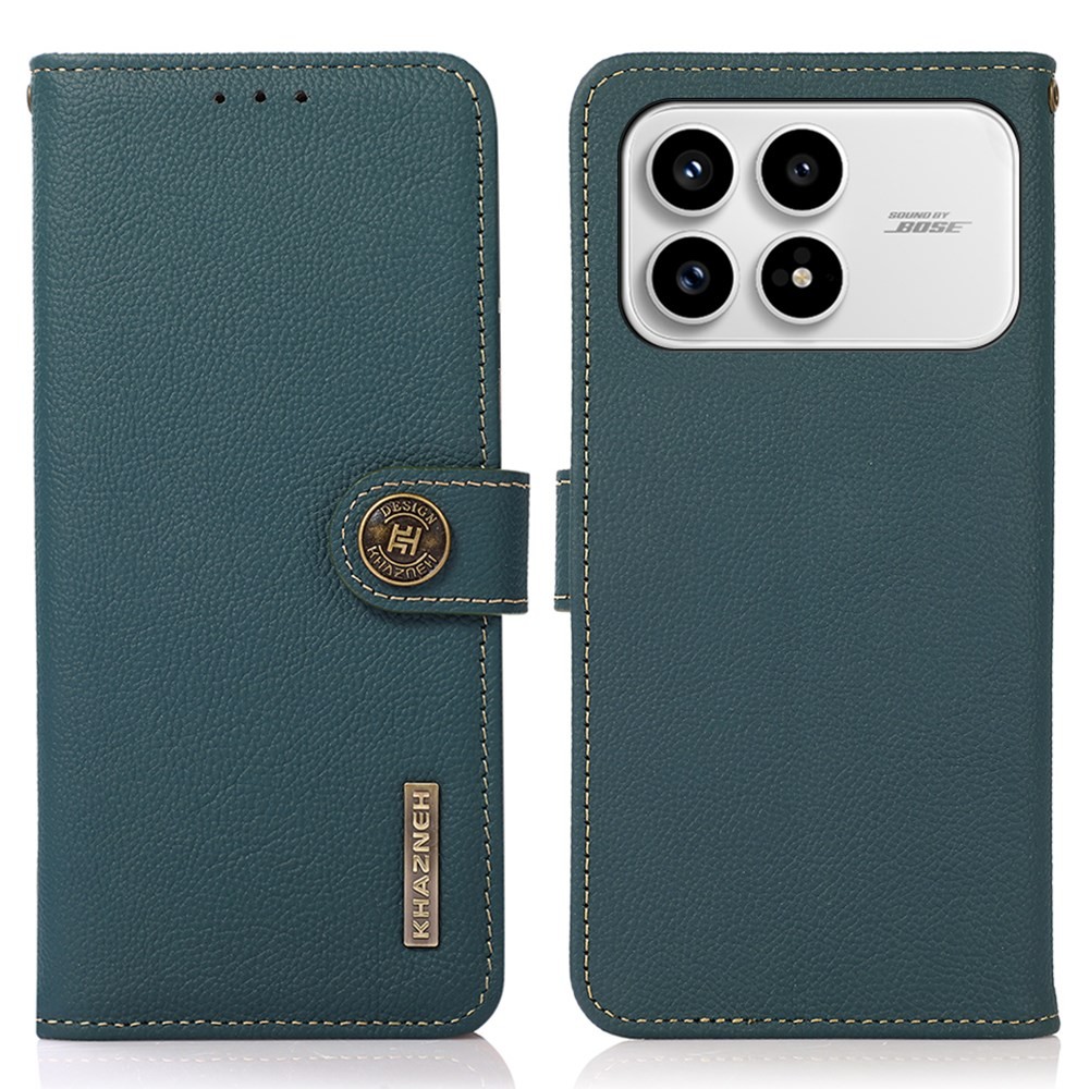 Xiaomi Poco F8 Pro 5G KHAZNEH Δερμάτινη Θήκη Πορτοφόλι Green