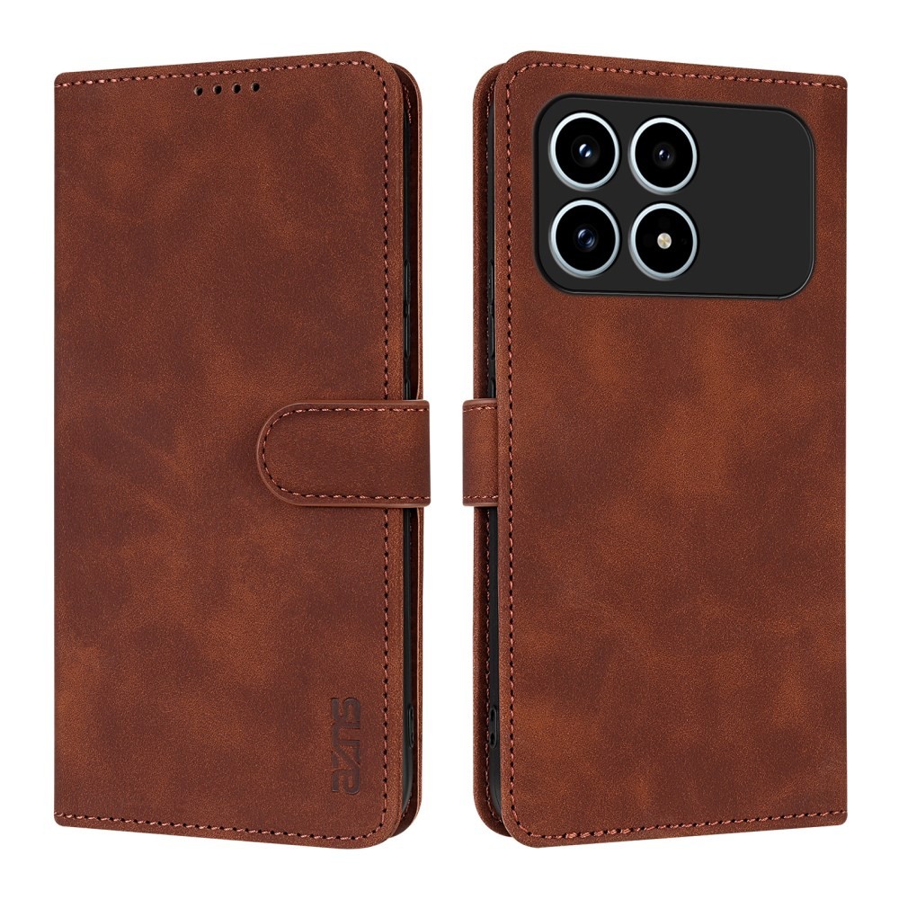 Xiaomi Poco F8 Pro 5G AZNS Magnetic Θήκη Πορτοφόλι Brown