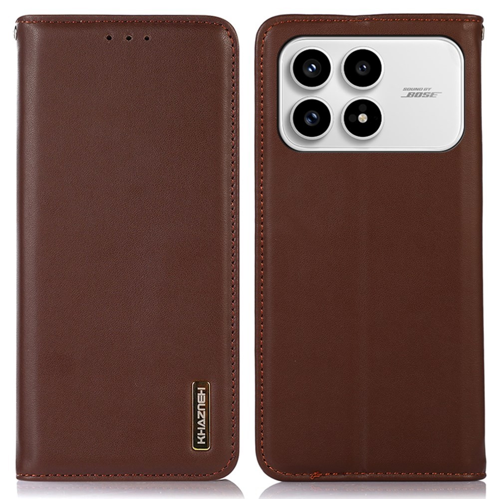 Xiaomi Poco F8 Pro 5G KHAZNEH Δερμάτινη Θήκη Βιβλίο Brown