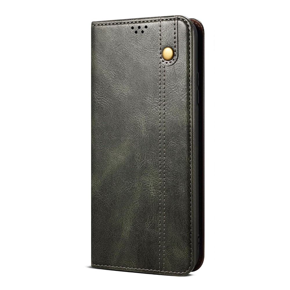 Motorola Edge 60 Pro 5G Oil Wax Θήκη Βιβλίο Olive Green