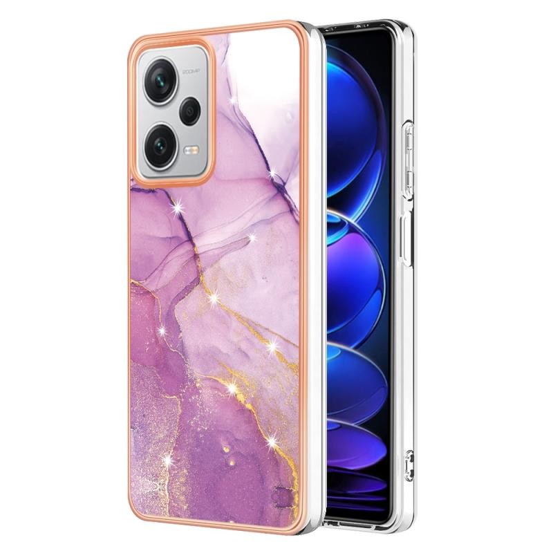 Xiaomi Redmi Note 12 Pro Plus Electroplating Marble Σκληρή Θήκη Light Purple
