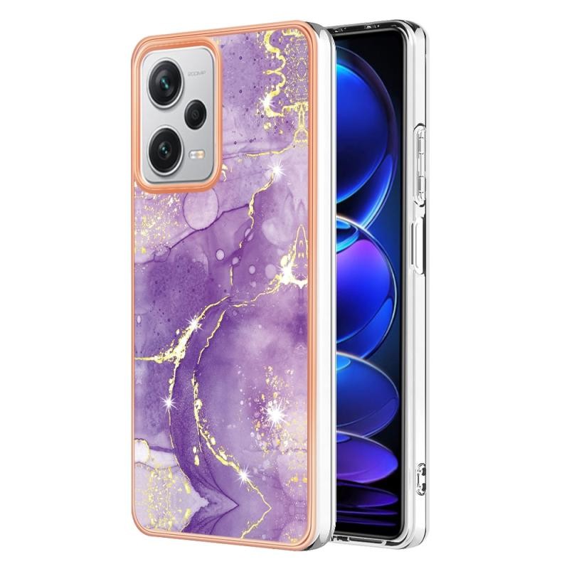 Xiaomi Redmi Note 12 Pro Plus Electroplating Marble Σκληρή Θήκη Purple