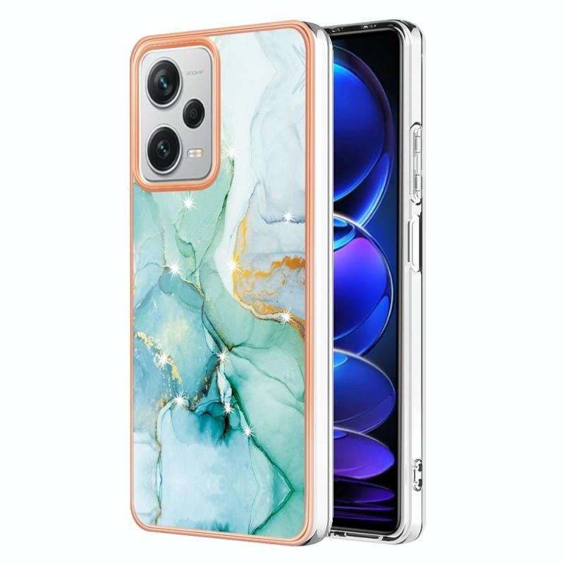 Xiaomi Redmi Note 12 Pro Plus Electroplating Marble Σκληρή Θήκη Green