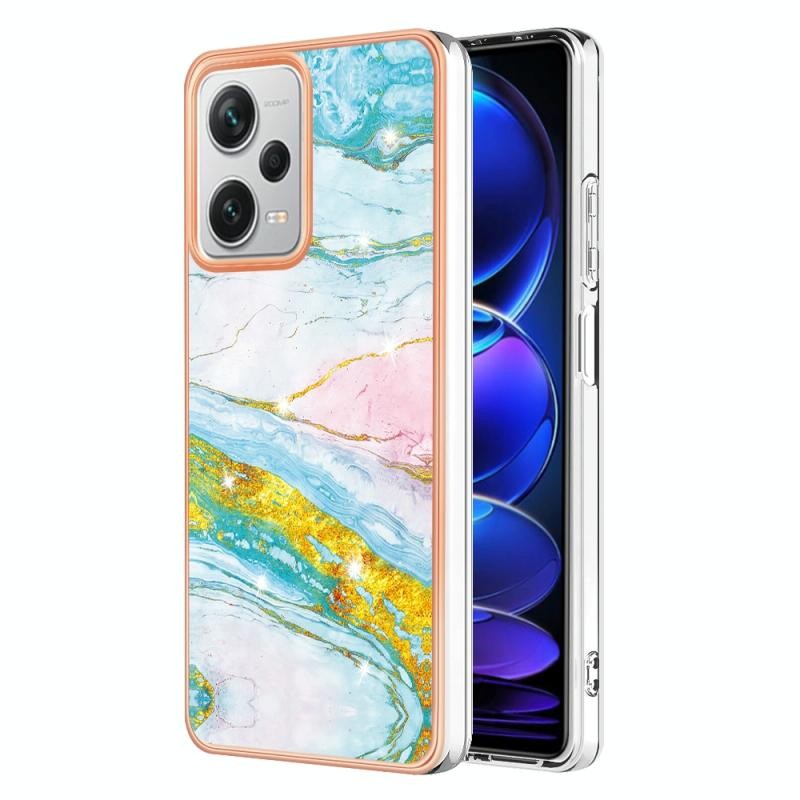 Xiaomi Redmi Note 12 Pro Plus Electroplating Marble Σκληρή Θήκη Green Gold