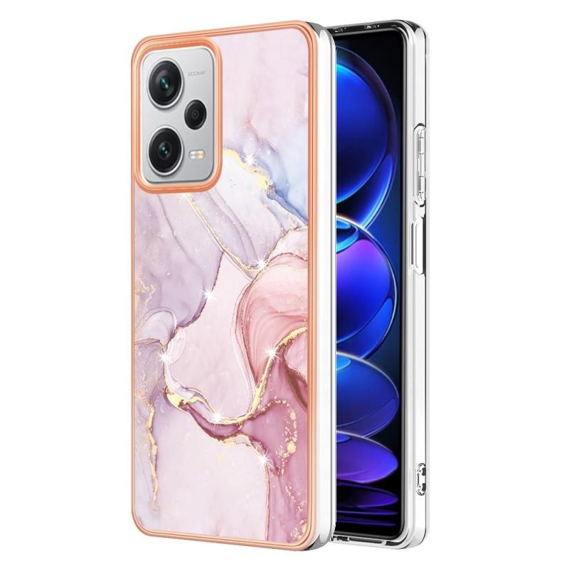Xiaomi Redmi Note 12 Pro Plus Electroplating Marble Σκληρή Θήκη Rose Gold