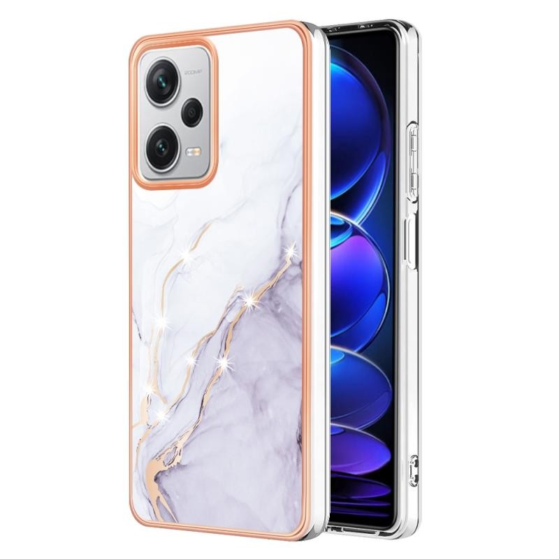 Xiaomi Redmi Note 12 Pro Plus Electroplating Marble Σκληρή Θήκη White