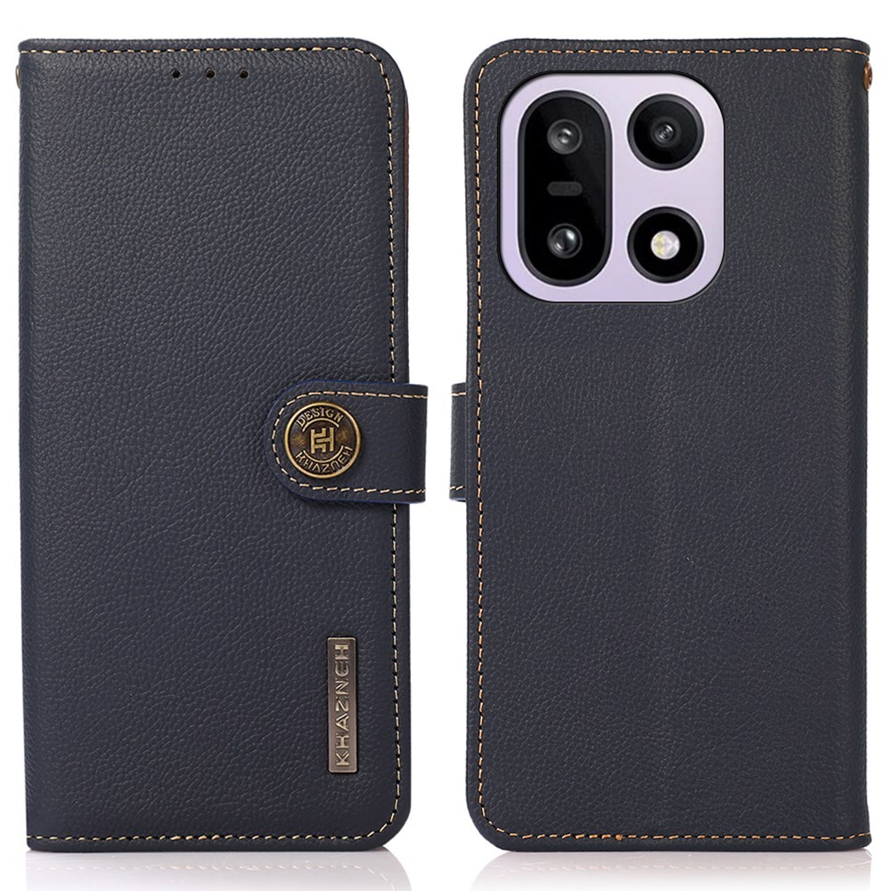 OnePlus 15 5G KHAZNEH Δερμάτινη Θήκη Πορτοφόλι Blue
